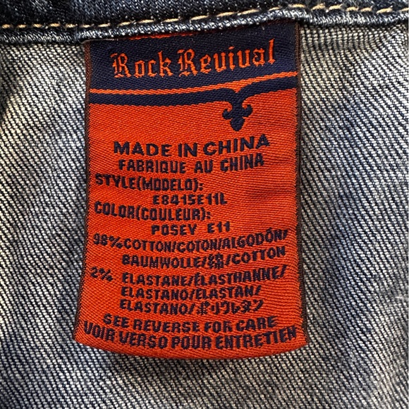 Rock Revival Easy Boot Jeans Plus Size 34 - Picture 12 of 16